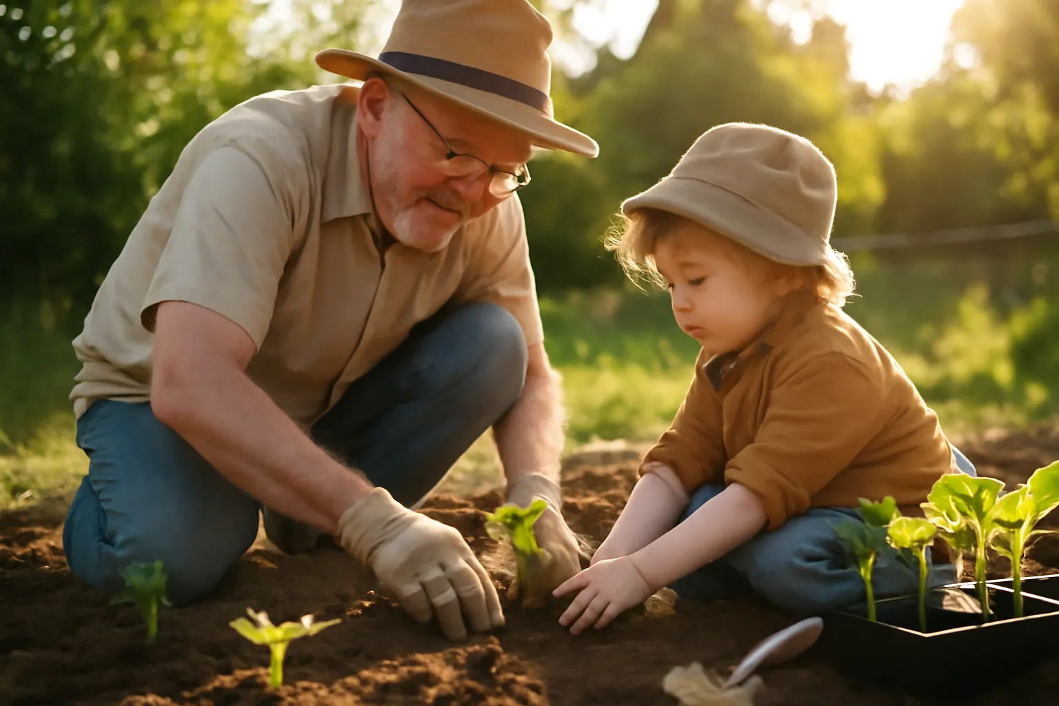 Le jardinage, une activité qui crée un lien intergénérationnel durable